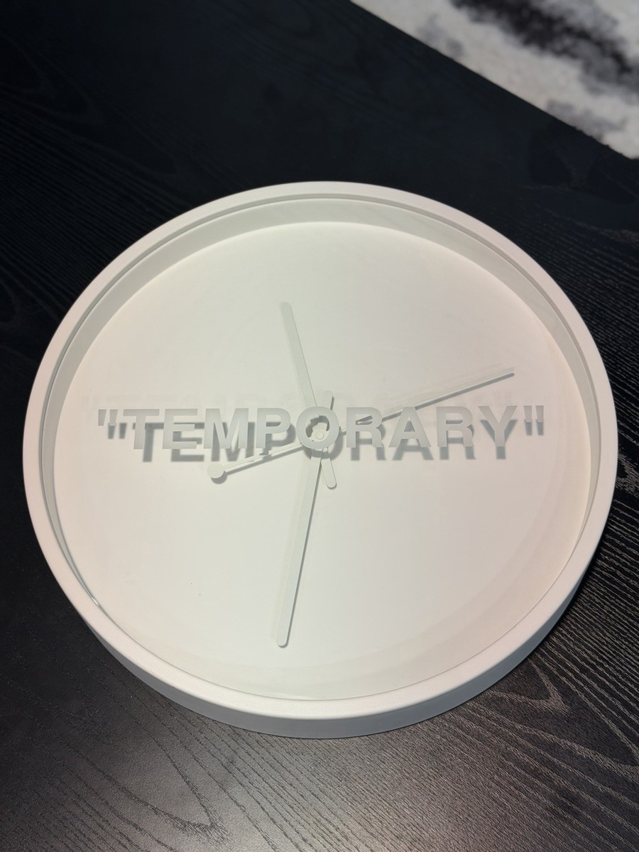 Off-White x IKEA MARKERAD 壁時計 ホワイト Virgil Abloh x IKEA MARKERAD Temporary Wall Clock Off-White | eBay
