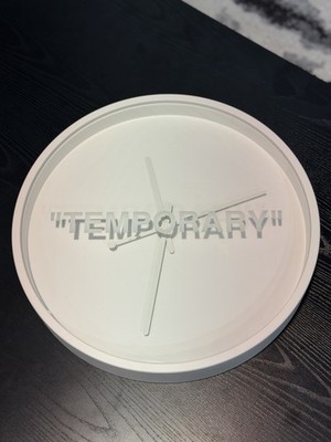 Virgil Abloh x IKEA MARKERAD Temporary Wall Clock Off-White | eBay