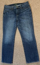 Lauren Ralph Lauren Jeans Womens Sz 10-12 Blue Straight Mid Rise Pockets 0435