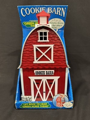 Cookie Barn Cookie Jar Plays Green Acres Theme Song NIP