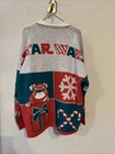 NWT Holiday Disney Spirit Jersey Star Wars Ewoks Knit Full Zip Cardigan (L)