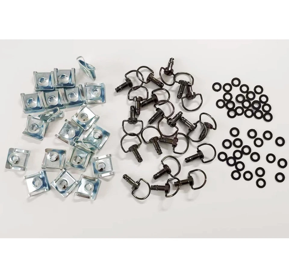 Sujetador de carenado de carrera de 1/4 anillo en D universal de 17 mm para motocicleta de liberación rápida Foto 4 de 4