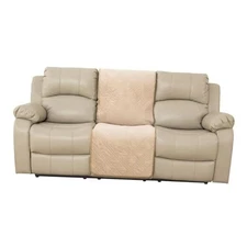  Velvet Recliner Slipcover - Waterproof & Resistant Sofa 29.9" Middle Beige