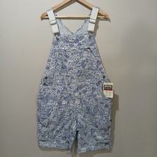 DULUTH TRADING Heirloom Gardening Short Overalls XL NWT Farm Toile