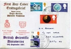 1967 DISCOVERIES GREAT BRITAIN QE2 RAF BRUGGEN FDC FORCES 1000 PMKS 522/750