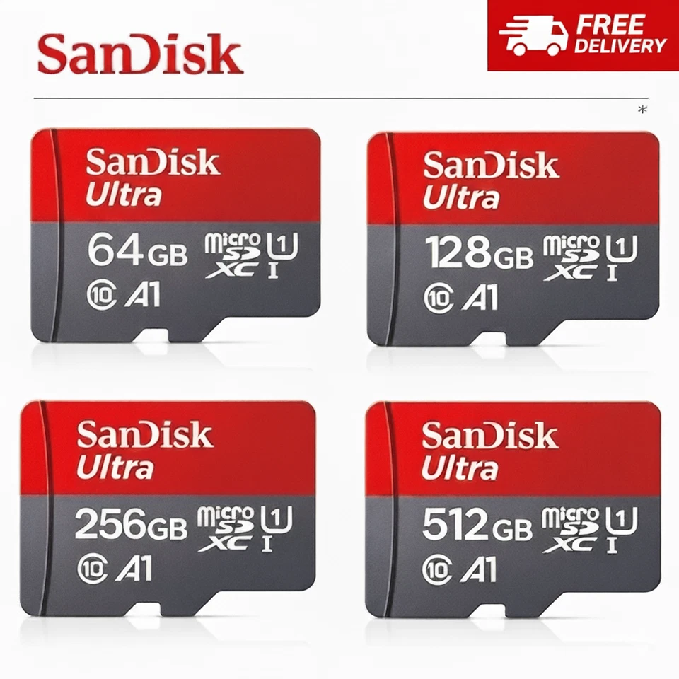 SanDisk Micro SD Card Ultra Memory 32/128GB Class 10 TF SDXC Mobile USB Reader - Image 2 of 4