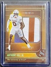 2025 Panini Silhouette #SS-AHJ Anthony Hill Jr. GOLD /10 Patch