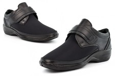 Womens Wide Fit Shoes EEE Shoes 3E Shoes Extra Wide Shoes Leather Touch Fasten