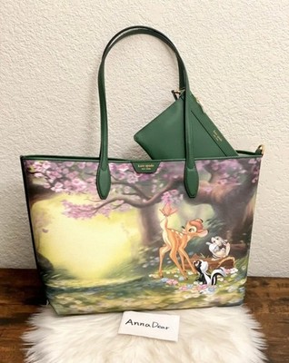 NWT Kate Spade X Disney Sutton Bambi Coated Canvas Tote K8803