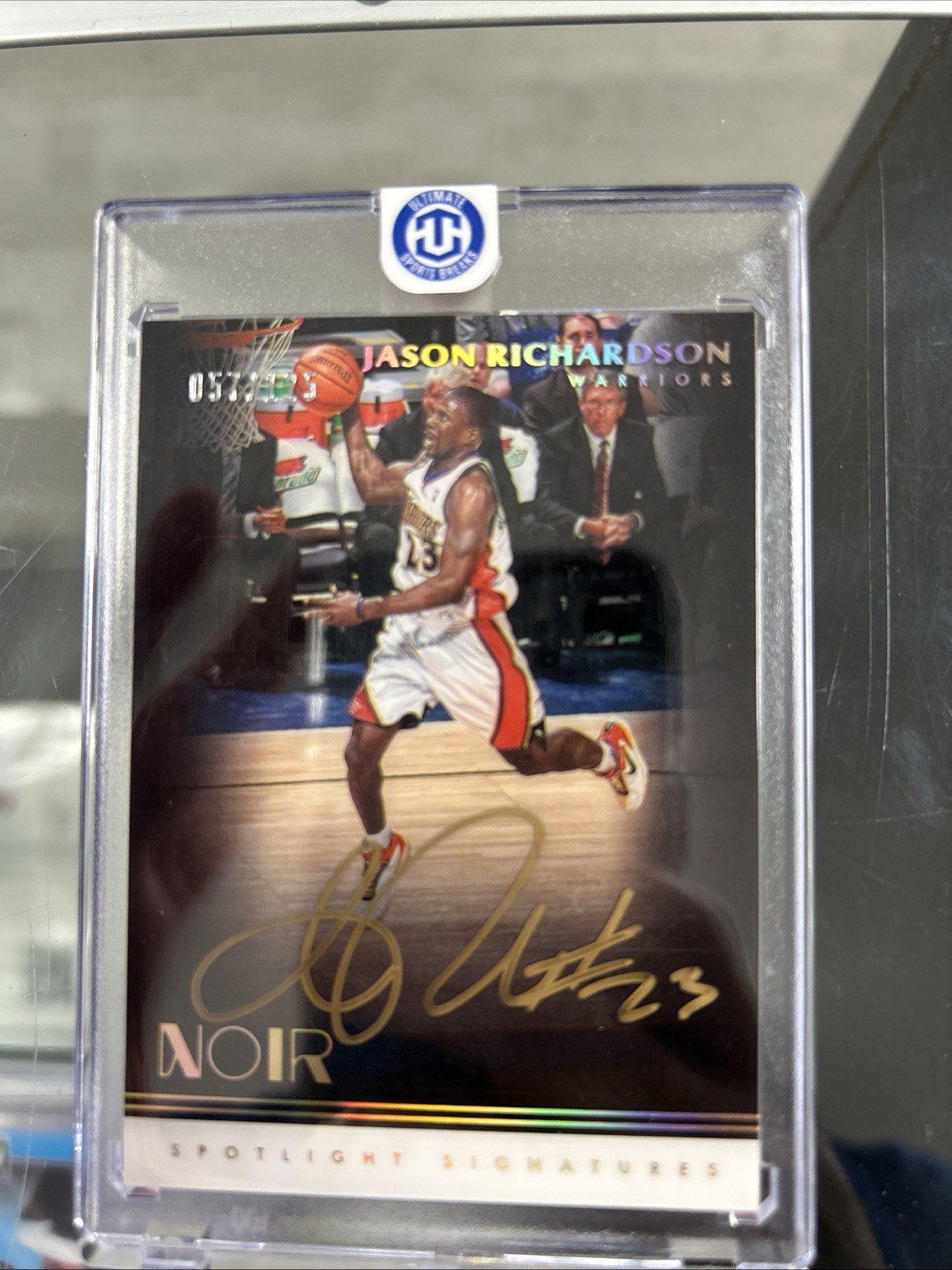 2019 Noir Spotlight Signatures Jason Richardson Auto GOLD Ink #/125 Warriors