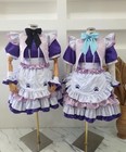 Maid cafe lolita purple pink anime nurse dress Japan JPOP Cosplay Costume — photo 1