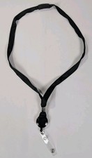 Lanyard-Break Away-32" Retractable-Id And Card Holder Black