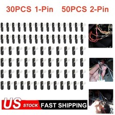 80 PCS Plug-In Quick Wire Connectors, Reusable Clamp Terminal Blocks for Cables