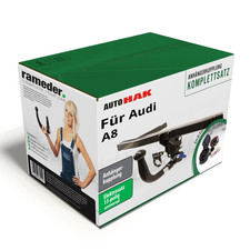 Auto Hak Anhängerkupplung abnehmbar & 13poliger TowTec E-Satz für Audi A8 13-18