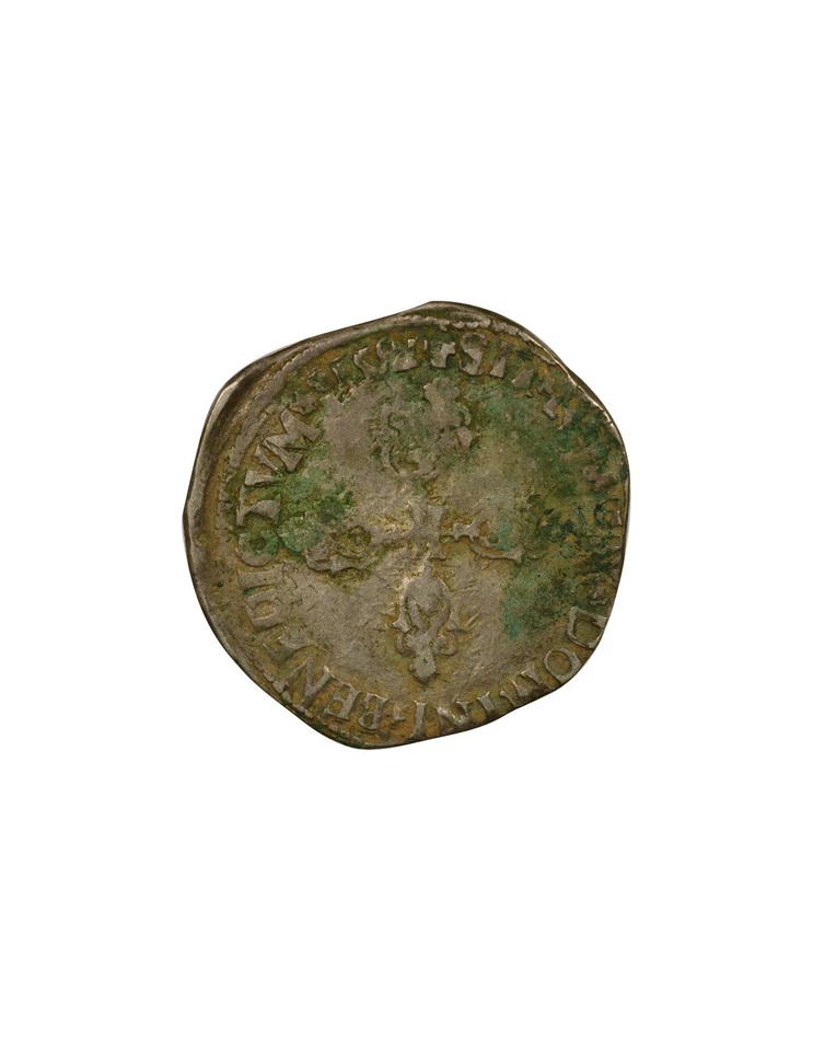 France Henri IV - 1/2 Franc Argent - 1592 K Bordeaux - Photo 3/3