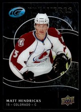 2009-10 Upper Deck Ice Rookie Matt Hendricks Rookie /1999 Colorado Avalanche