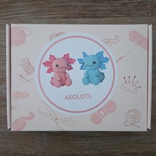 Gipony Axolotl Crochet Kit Complete Set with Yarn Hook Accessories Tutorials