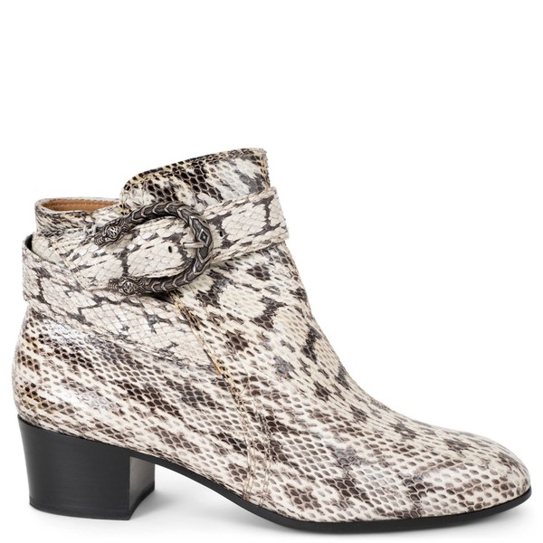 73377 authentische Gucci Roccia weiß Dionysus Schlangenleder Jodhpur Stiefel Schuhe 39