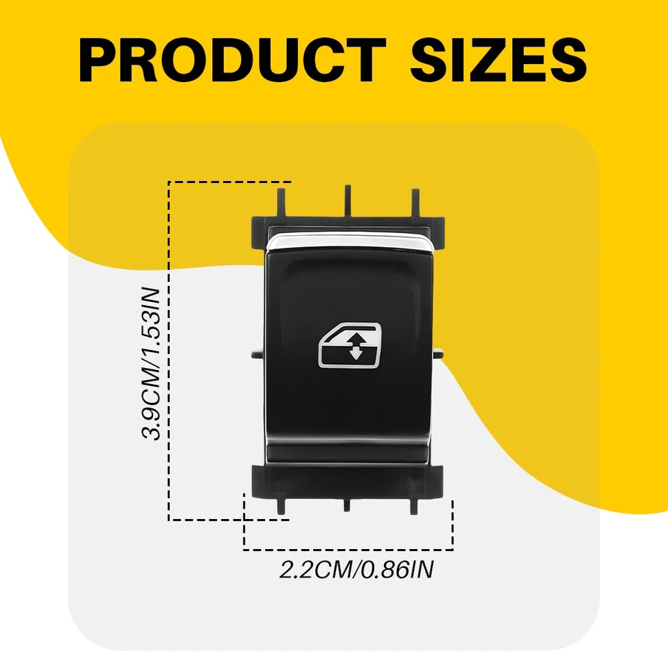 Interruptor de puerta eléctrico ventana para Volkswagen Golf Atlas GTI Tiguan Jetta 2016-2021 Foto 3 de 4