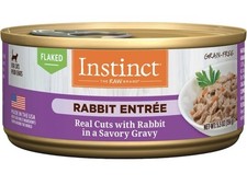 Instinct Flaked Rabbit In Savory Gravy Grain Free Cat Food 5.5oz/12pk 8.00 per gallon