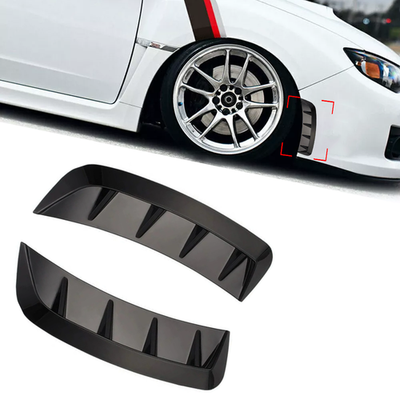 #ad Universal 2Pcs Black Side Bumper Fender Air Vents Wing Cover Trim Accessories $18.93