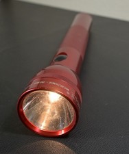Maglite 3D Cell Red Flashlight 12" MAG-LITE USA Made VG