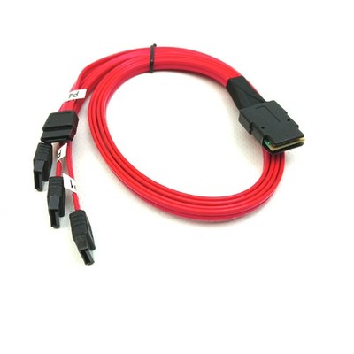 CableDeconn 0.5M Rot Mini SAS 36P SFF-8087 auf 7P SATA HDD Fanout ohne Verriegel