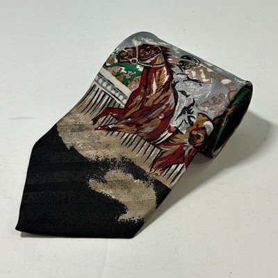 Horse Racing Tie A. Rogers Men's Necktie