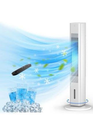 #ad Windowless Portable Air Conditioners 35’’ Cooling Tower Fan w Remote 7H $119.99