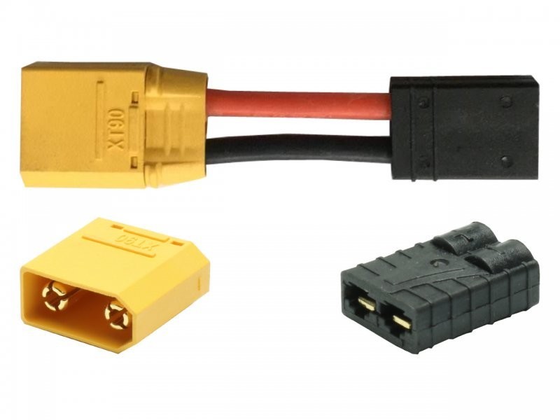 Extron Adapter X6459 XT90 Plug (Male) To Traxxas / TRX Socket (Female)