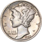 1927-S Mercury Dime