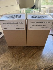 2 Pks of 4 Printers Jack 400ml Sublimation Ink for Epson Printer