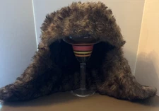 Brown Winter Mens Ushanka Aviator Trapper Hat Russian Trooper Flap Faux Fur Cap