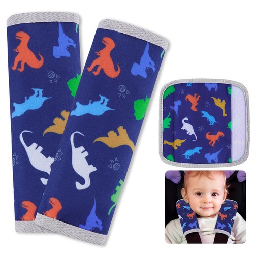 Cuscino Copri Cintura di Sicurezza per Bambino, Morbido Copricuscini Cintura di Sicurezza per Bambini 2pz Auto...