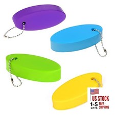 Floating Keychain for Boat Keys, 4 Pack Waterproof Purple/Blue/Green/Yellow