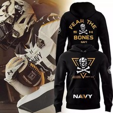 Navy Midshipmen Fear the Bones Limited Edition Hoodie 3D GLC057426