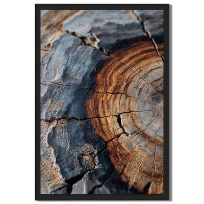 Tree Rings Abstract Wall Art Canvas Oil Paintings Reproduction