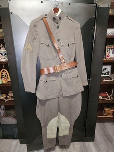 WWI Cpl E.C. Park Named Uniform Grouping Co M 20th Inf + Dog Tags +Photos +Books