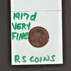 1917D   VERY FINE   LINCOLN CENT   VERY FINE  1917D  /  RS COINS #25F  FREE SHIP