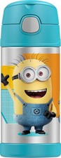 Thermos 12 oz. Kid's Funtainer Vacuum Insulated Stainless Steel Straw Bottle