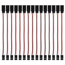 RC Servo Extension Cables 15pcs 15cm 3 Pin Male to Female Lead Wire Connectors