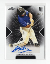 2021 Leaf Perfect Game National Showcase Black /50 Santiago Ordonez #BA-SO1 Auto