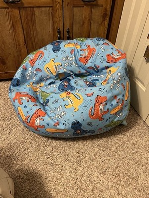 Nobildonna Bean Bag Chair for Kids Dinosaur Music Love Clean Cover Only