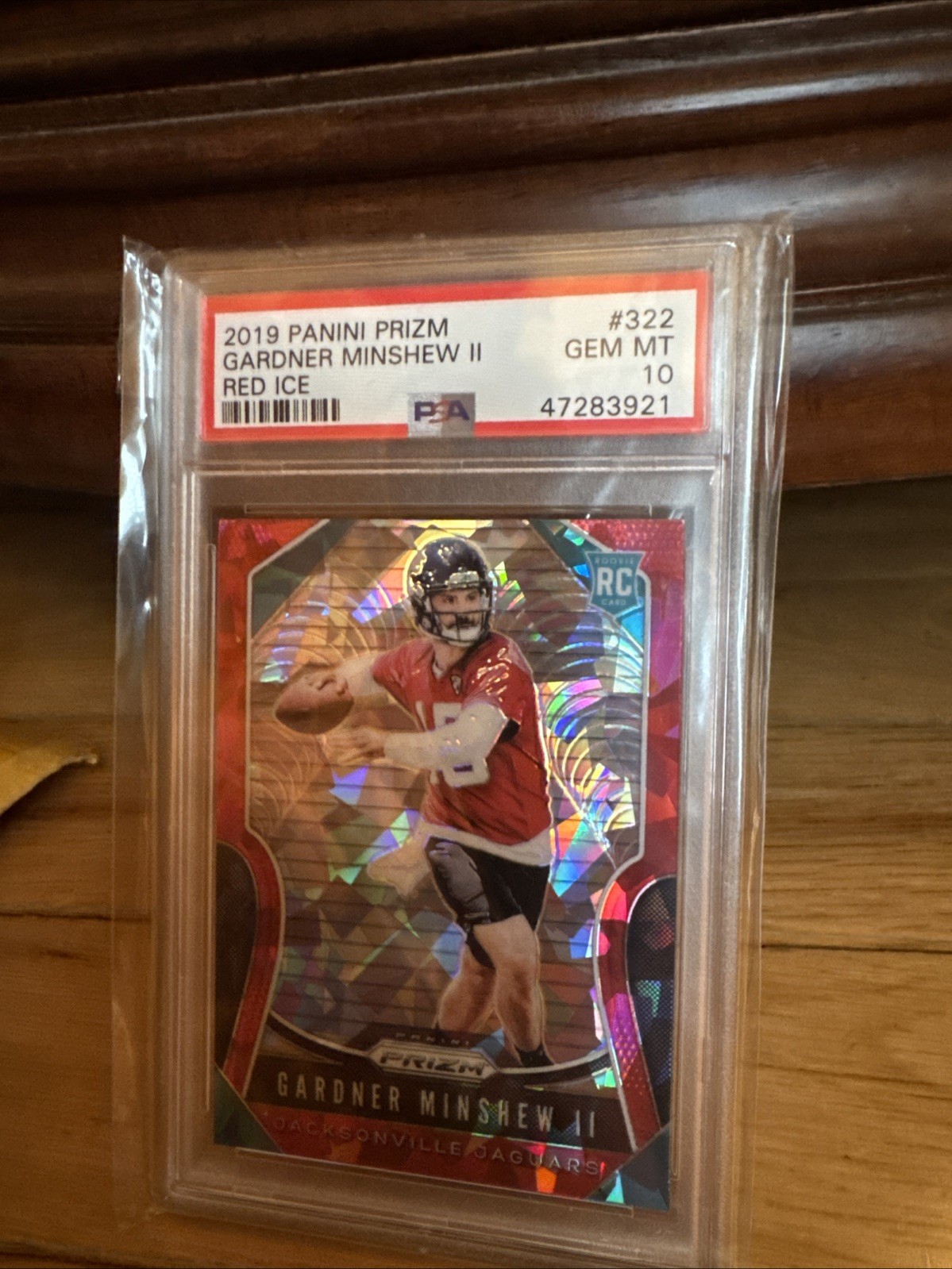 Gardner Minshew II - 2019 Panini Prizm #322 Red Ice Rookie PSA 10