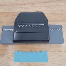 EK Success DOTTED SCALLOP Paper Card Scrapbooking Border Punch 2"X0.5" Cutout