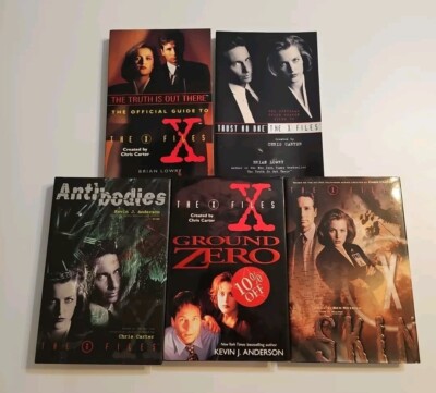 Lot of 5 X-Files :AntibodiesHB,SkinHB,Ground ZeroHB, TNO PB,Official Guide PB 