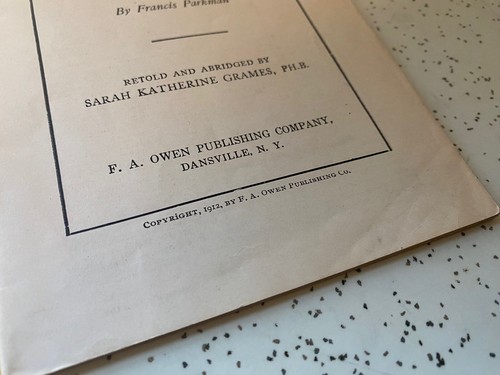 1912 The Oregon Trail Instructor Literature Series No 231 FA Owen Publishing - Picture 4 of 4