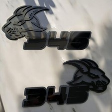 345 Angry Goat Custom Car Emblem Badge 2 Badges Angry Agressive Raging 345 Angry Goat Custom Car Emblem Badge 2 Badges Angry Agressive Raging