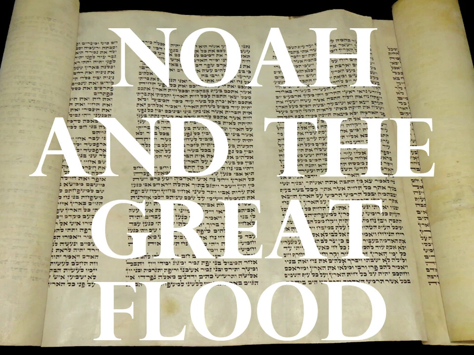 TORAH BIBLE MANUSCRIPT FRAGMENT 100+ YRS OLD EUROPE Genesis "Noah & the Flood" - Image 2 of 4