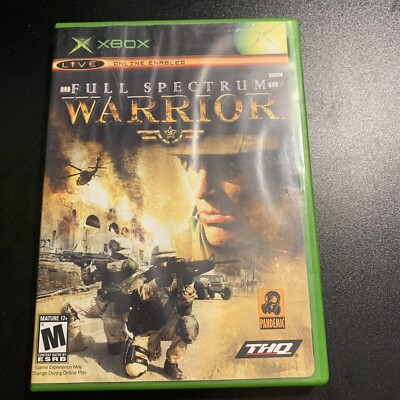 Full Spectrum Warrior (Microsoft Xbox, 2004) Complete Tested and Working
